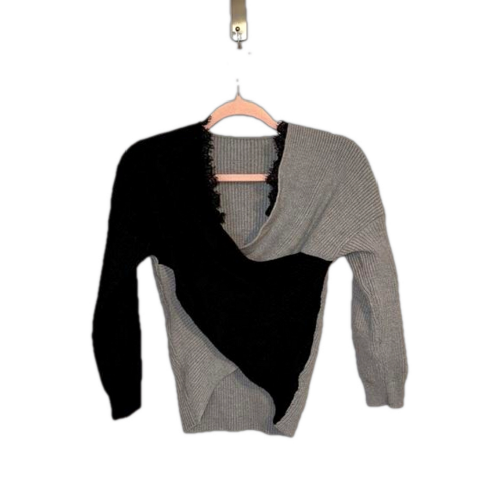 Shein Black & Gray Sweater